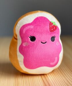 Squishmallows--Iman - Brown Toast With Red Jam  5"