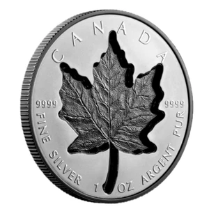 Moneda de plata pura de rodio 1 oz súper incuse hoja de arce de plata sml Canadá 2023 $20 - Imagen 1 de 4