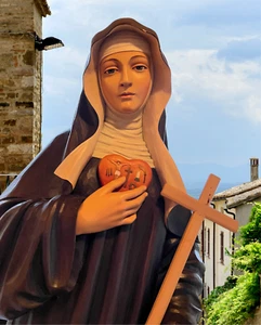 Santa Clara de Montefalco 10 por 8 estampado nuevo - Imagen 1 de 1