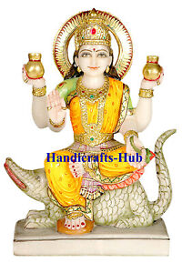 Marble Goddess Maa Ganga Statue idols sculptures Mother Murti Hindu deity 