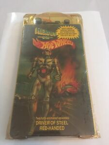 Heroes On Hot Wheels 1991 VHS Driver & Red-Handed with Yellow T-BUCKET 1:64
