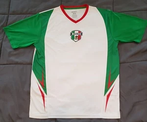Mexico National Soccer Team Jersey Mens Sz. Large Icon Sports Shirt White Green - Picture 1 of 5