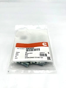 Pack 6 Cummins New Part # 3903035 M12 1.5 X 24MM Box Banjo Connector Screw BOLT - Picture 1 of 2