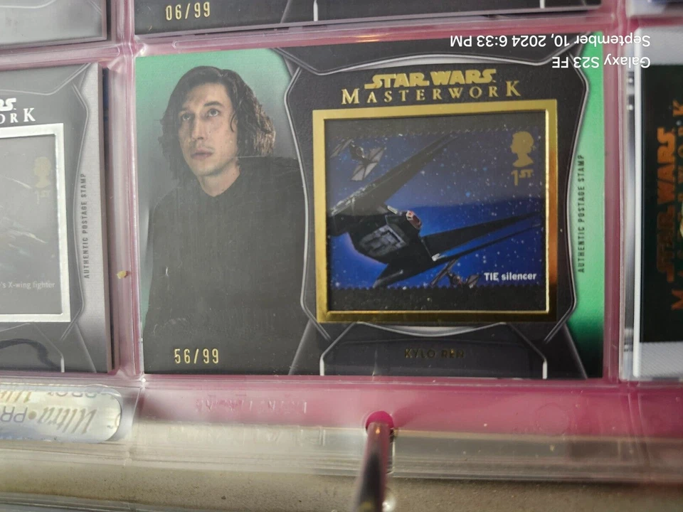 Star Wars Masterwork Trading Card Royal Mail Stamp /99 Kylo Ren - Image 1 of 1
