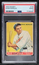 1933 Goudey Big League Chewing Gum R319 Ed Morgan Eddie #116 PSA 2 Rookie RC