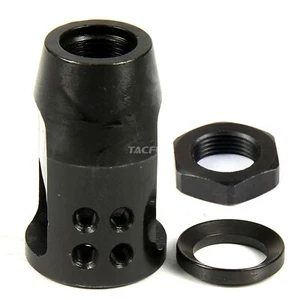 Compact Short Muzzle Brake 1S-P Type 1/2x28 TPI for .223/5.56/.22LR - Picture 1 of 4