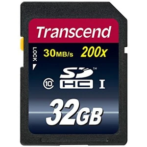 Transcend 32 GB Class 10 SDHC Flash Memory Card (TS32GSDHC10E) - Picture 1 of 4