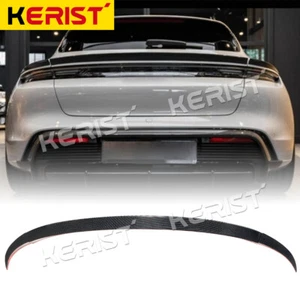 Carbon Fiber Rear Spoiler Lip Trunk Wing For Porsche Taycan Turismo 4S Turbo S - Picture 1 of 16