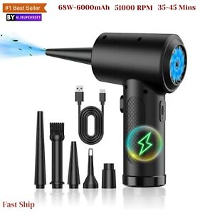 New Electric Cordless Air Duster Blower High Pressure for Computer Car Cleaning 