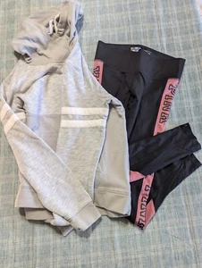 Pink Victoria's Secret (Lot of 2 )Pullover And Leggings Read Info - Picture 1 of 13