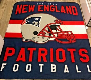 New England Patriots NFL Northwest 50"x60" singolare coperta morbida in pile - Foto 1 di 7