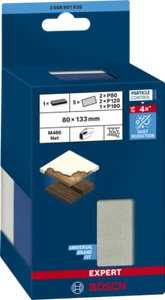 Esposa lijadora espuma Bosch Expert M480 80 x 30 mm con 5x malla de lijado - Imagen 1 de 5