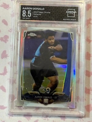 2014 Topps Chrome Aaron Donald RC Refractor Rookie #175 Rams - Image 1 of 2