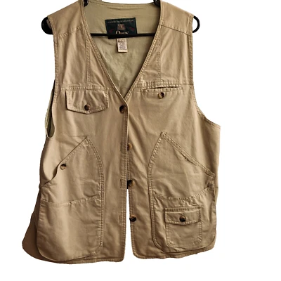 Chaleco de pesca con mosca ORVIS para damas - grande - algodón caqui - muchos bolsillos - ¡calidad superior! Foto 1 de 4