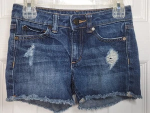 Joe’s Jeans Girls Cut-Off Jean Shorts Children’s Size 7 Distressed Raw Hem - Picture 1 of 4