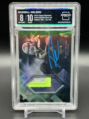 2015 Topps Diamond - Autograph Patch Russell Wilson /20 #DAPC-RW - Image 1 of 2