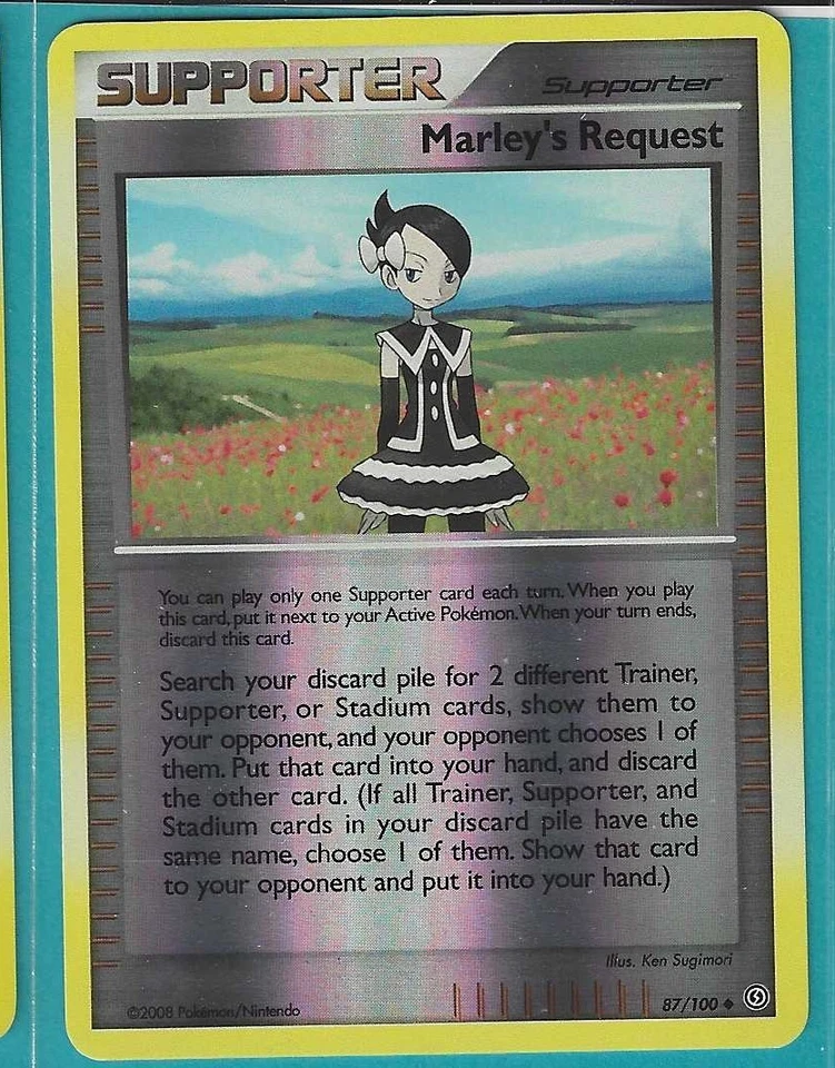 Pokemon Stormfront "Supporter - Marley's Request"  87/100  Reverse Holo    X1 - Image 1 of 1