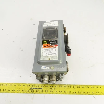 Square D CHU361AWK 30A Résistant non-Fusible Sécurité Déconnecte Switch 600V - Photo 1/4