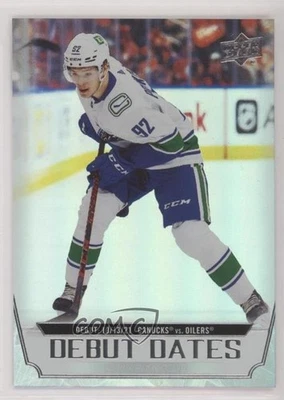 2022-23 Upper Deck Series 1 Debut Dates Vasily Podkolzin #DD-2 - Image 1 of 2