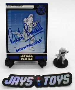 WOTC Star Wars Miniatur Snowtrooper mit Richard Bonehill Autogrammkarte - Bild 1 von 6