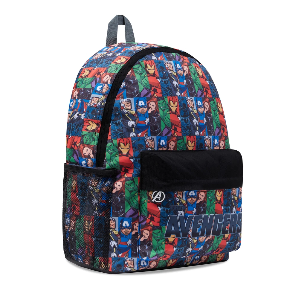 Marvel Avengers Kids Backpack Holographic Logo Large Capacity School Bag Boys