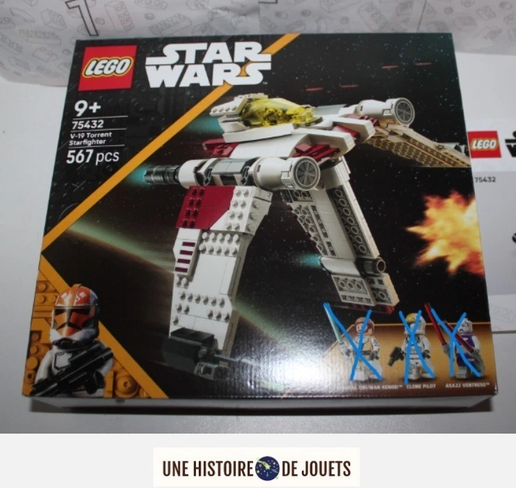 LEGO Star Wars SET 75432  V-19 Torrent Starfighter - SANS FIGURINES - Photo 1/4