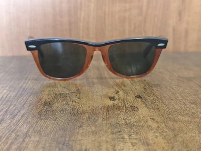 VINTAGE RAY BAN BL WAYFARER ACETATE SUNGLASSES MADE IN USA #A74 - Immagine 1 di 4