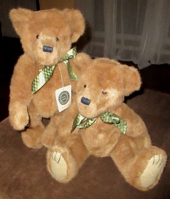 2 LG VINTAGE 16" BOYD'S BEARS SINCLAIR BEARSFORD,TWINS TEDDY BEAR PLUSH, JOINTED - Image 1 of 4