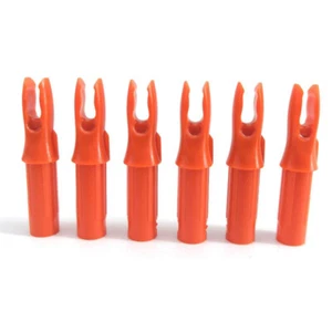 50pcs Arrow Nocks Insert Tips ID6.2mm Arrow Shaft Tails Plastic Archery Bow DIY - Picture 1 of 19
