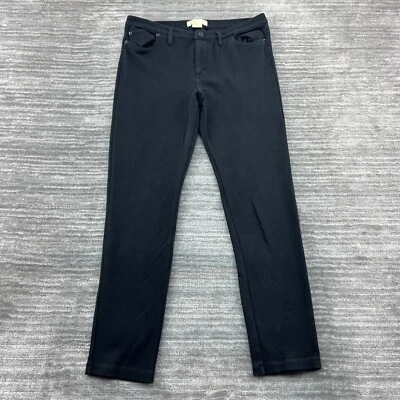 Pantalones Michael Kors talla 10 para mujer ajustados tiro medio lavado oscuro negros Foto 1 de 4