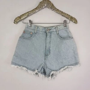Vintage 80s Steel Women's Denim Cut Off Shorts size 7 - Picture 1 of 6