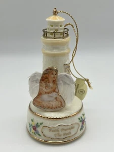 Bradford 2001 Christmas Ornament “Faith Provides The Path" Angel Lighthouse Dona - Picture 1 of 8