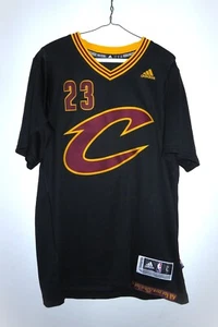 Cleveland Cavaliers LeBron James #23 Original Swingman Sleeve Black Adidas NBA - Picture 1 of 5