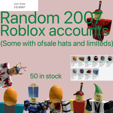 Roblox Video Gaming Hats For Sale Ebay - free roblox accounts with a dominus