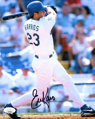 ~ ERIC KARROS Authentic Hand-Signed "LOS ANGELES DODGERS" 8x10 Photo (JSA COA) ~ - Image 1 of 2