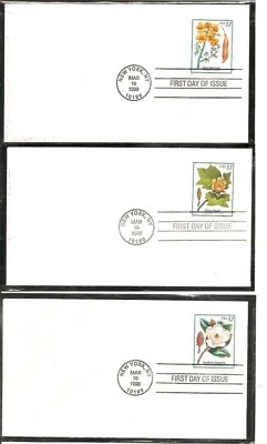US SC # 3193-3197 Flowering Trees  FDC. No cachet - Image 1 of 2