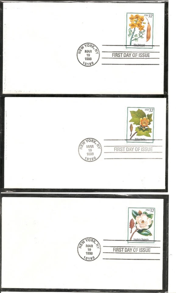 US SC # 3193-3197 Flowering Trees  FDC. No cachet - Image 1 of 2