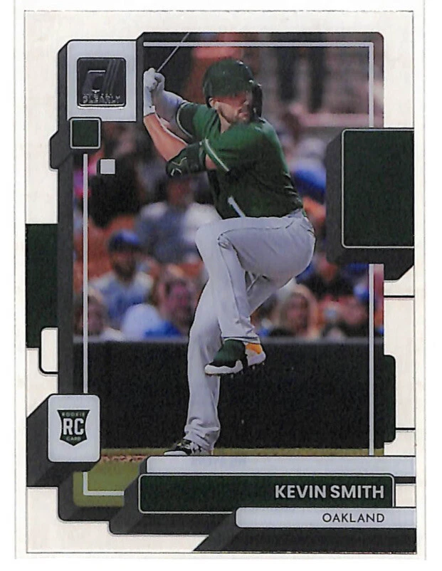 2022 Panini Chronicles Kevin Smith Clearly Donruss Rated Rookie card Athletics - Image 1 of 1