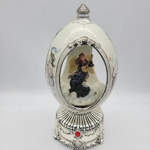 Sankyo Christmas Angel Revolving Musical Figurine The First Noel *TESTED* - Picture 1 of 12