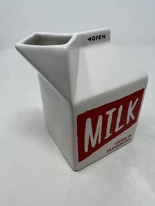 LENOX KATE SPADE/LENOX ALL IN GOOD TASTE CREAMER Milk Carton 4 3/4" Piping Hot - Picture 1 of 7