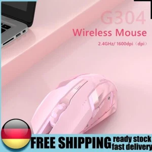 1600 dpi Kabellose wiederaufladbare Maus 2,4 G 600 mAh Spiel-USB-Maus (Rosa) - Bild 1 von 8