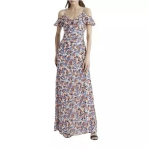 Vestido para mujer Lauren Ralph Lauren multi floral hombro frío talla 16 - Imagen 1 de 8