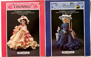 Annabelle & Constance 15" Fashion Dolls Clothing Crochet Patterns Dress Parasol+ - Picture 1 of 1