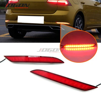 For VW Volkswagen Golf 7.5 MK 7.5 2017-19 Rear Bumper Dynamic Turn Signal Light - Imagem 1 de 4