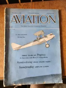 Vintage Aviation Magazine November 23 1929 Please check images - Bild 1 von 4