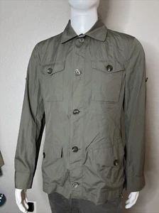 Brunello Cucinelli Cotton Field Jacket OLIVE GREEN Utility Coat SIZE 46 - Picture 1 of 15