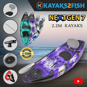 Kayaks2Fish NG7 Purple Camo 2.2M Teenager Child Youth Fishing Kayak Sydney - Picture 1 of 11