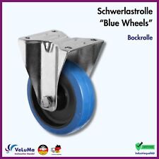 Blue Wheels Transportrollen Vollgummi Schwerlastrollen ⌀ 80 100 125 160 200 mm