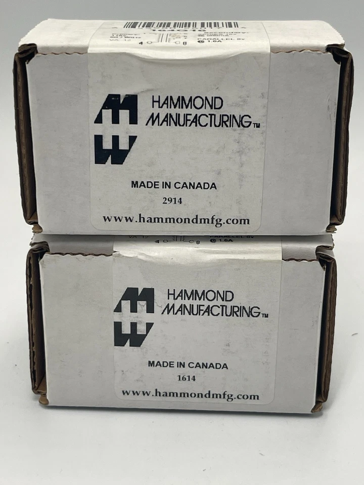 2X Transformador de Potencia HAMMOND MANUFACTURING 164G16 115V, 12VA, 16V C.T.@ 0,8 A Foto 1 de 3