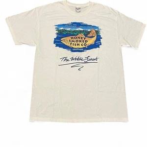 Honey Smoked Fish Company Colorado Vintage 90s Nature Graphic T- Shirt Size L - Picture 1 of 6
